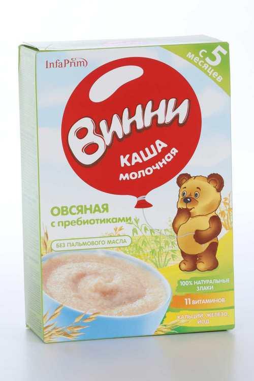 Каша Винни овсян молоч с пребиотиками (с 5 мес), 200 г