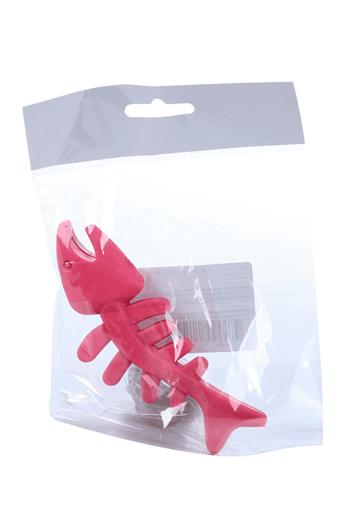 Игрушка Чистый котик д/собак скелет рыбы 12.5 см красный
