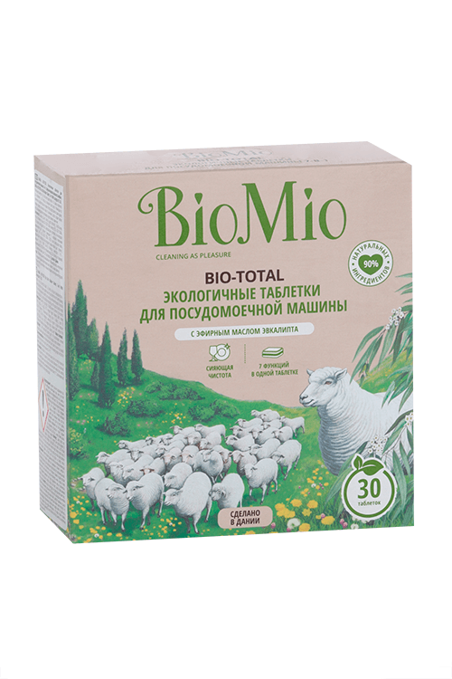 Таблетки д/посуд маш BioMio с эфир маслом эвкалипта Эко 30 шт
