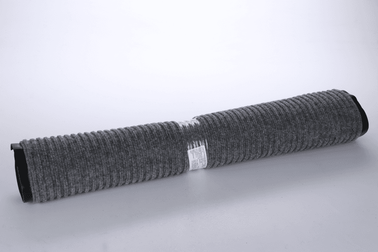 Коврик придверный влаговпитывающий ребристый Стандарт 80×120 см цвет серый