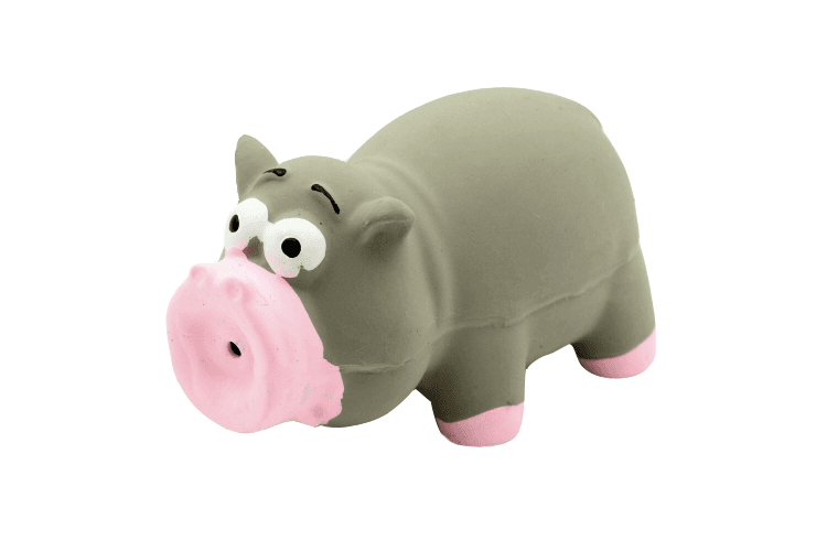 Игрушка Чистый котик д/собак свинка 10.5 см розовый